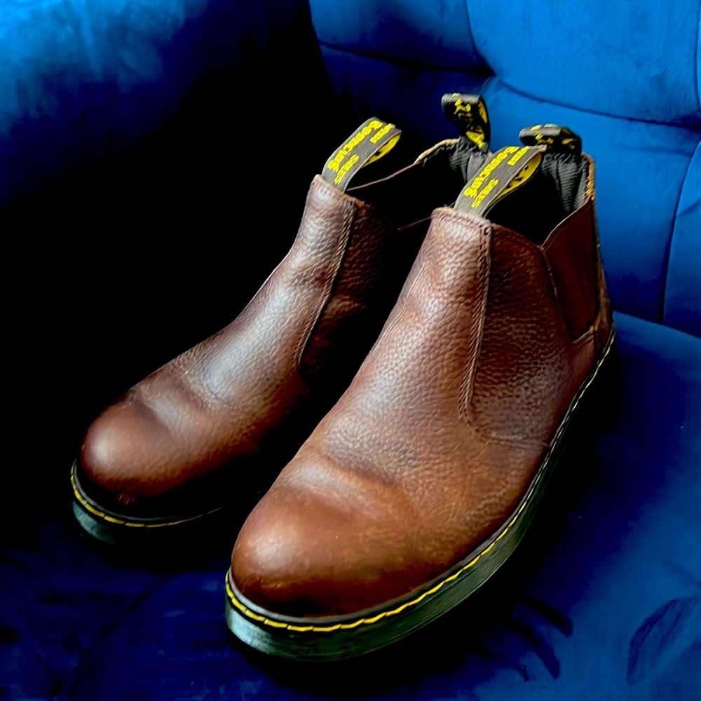 BRAND NEW MENS SIZE 13 US STEEL TOE DOC MARTENS AIR WAIR CHELSEA WORK BOOTS
